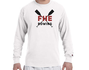 FHE ROWING RED OARS Champion Brand Long Sleeve White