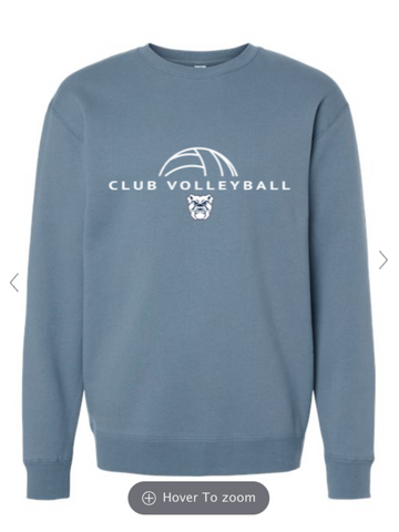 Butler Women's Club Volleyball Crewneck Sweatshirt Pigment Slate Blue