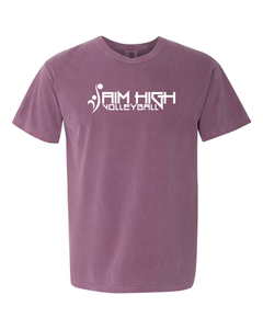 AIM HIGH VOLLEYBALL Comfort Colors Short Sleeve Tee Berry