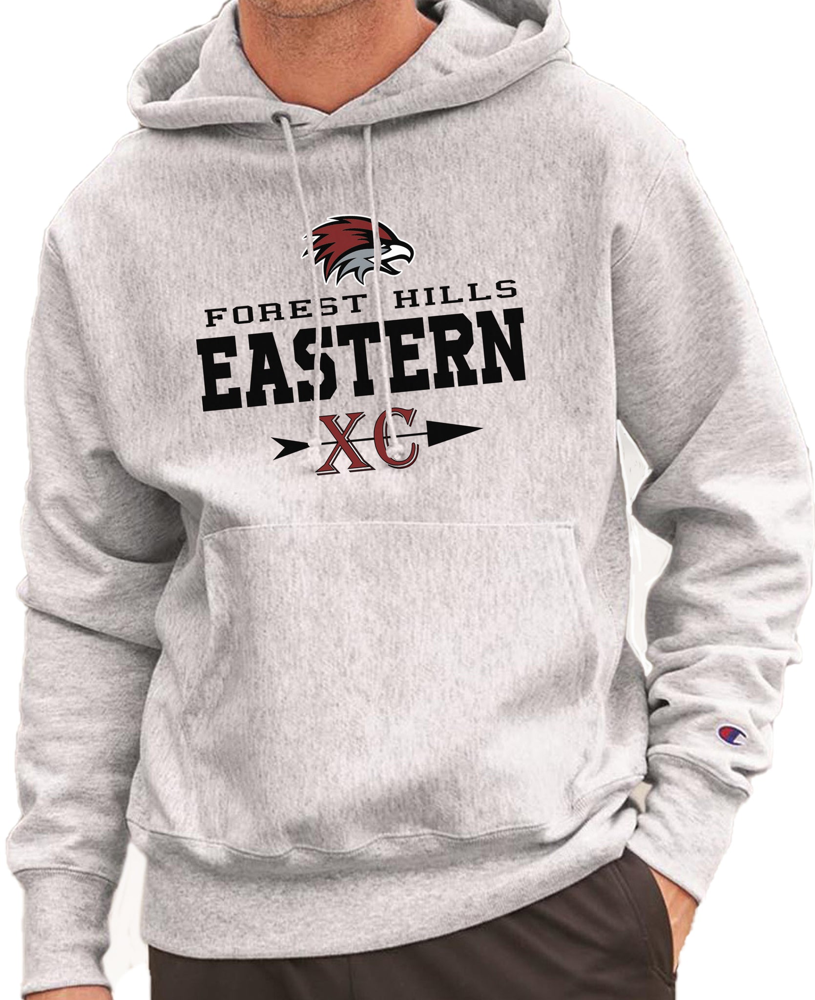 EMS CROSS COUNTRY Champion Reverse Weave Hoodie Sweatshirt