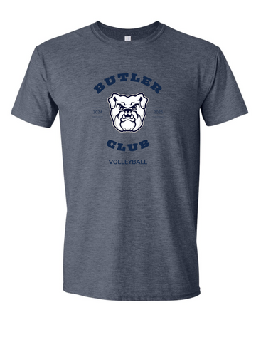 Butler Women's Club Volleyball Tshirt Heather Navy