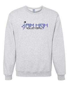 AIM HIGH VOLLEYBALL Jerzees Crew Neck Ash Grey