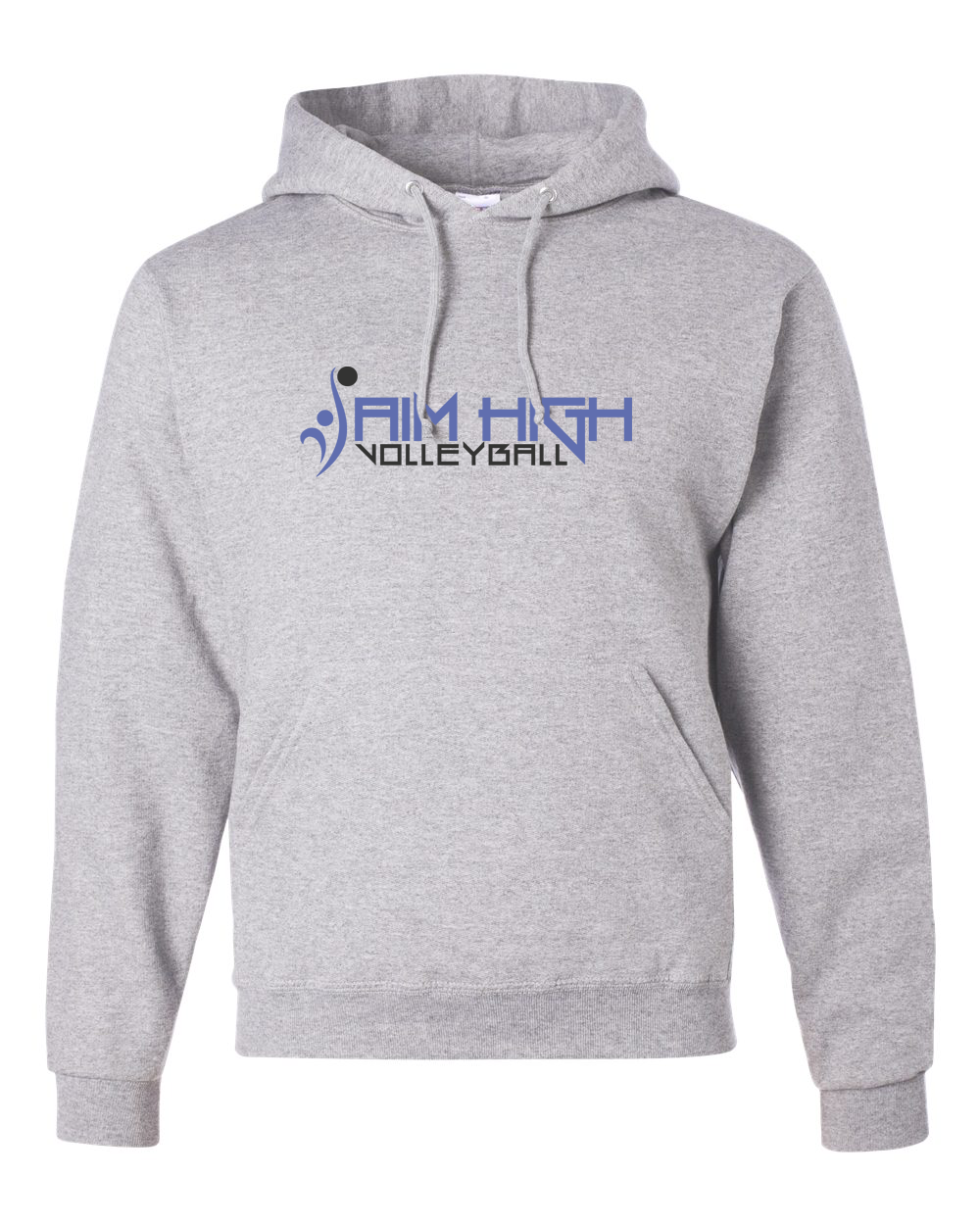 AIM HIGH VOLLEYBALL Jerzees hoodie Grey Ash
