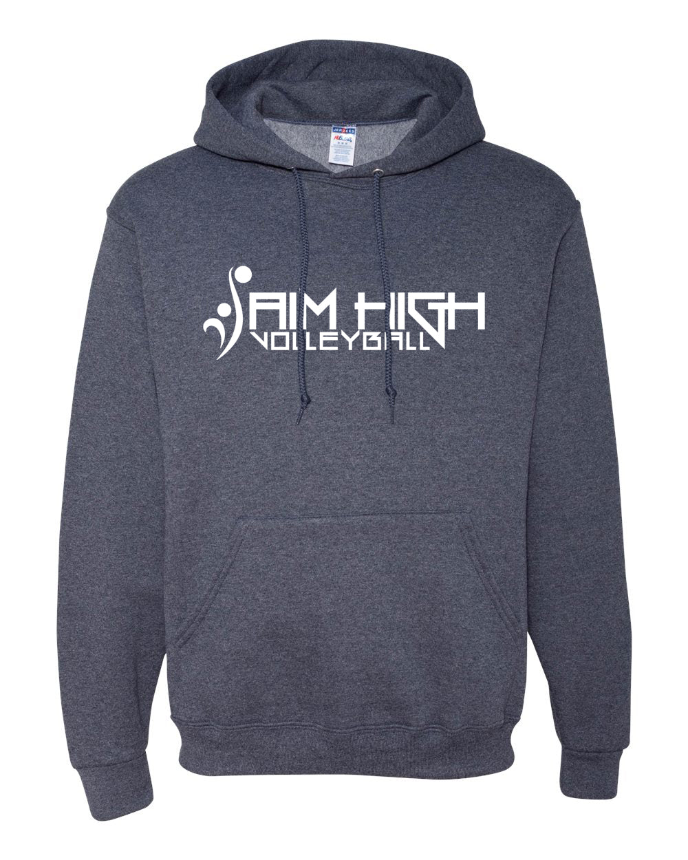 AIM HIGH VOLLEYBALL Jerzees hoodie Heathered Navy