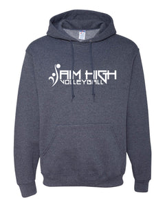 AIM HIGH VOLLEYBALL Jerzees hoodie Heathered Navy