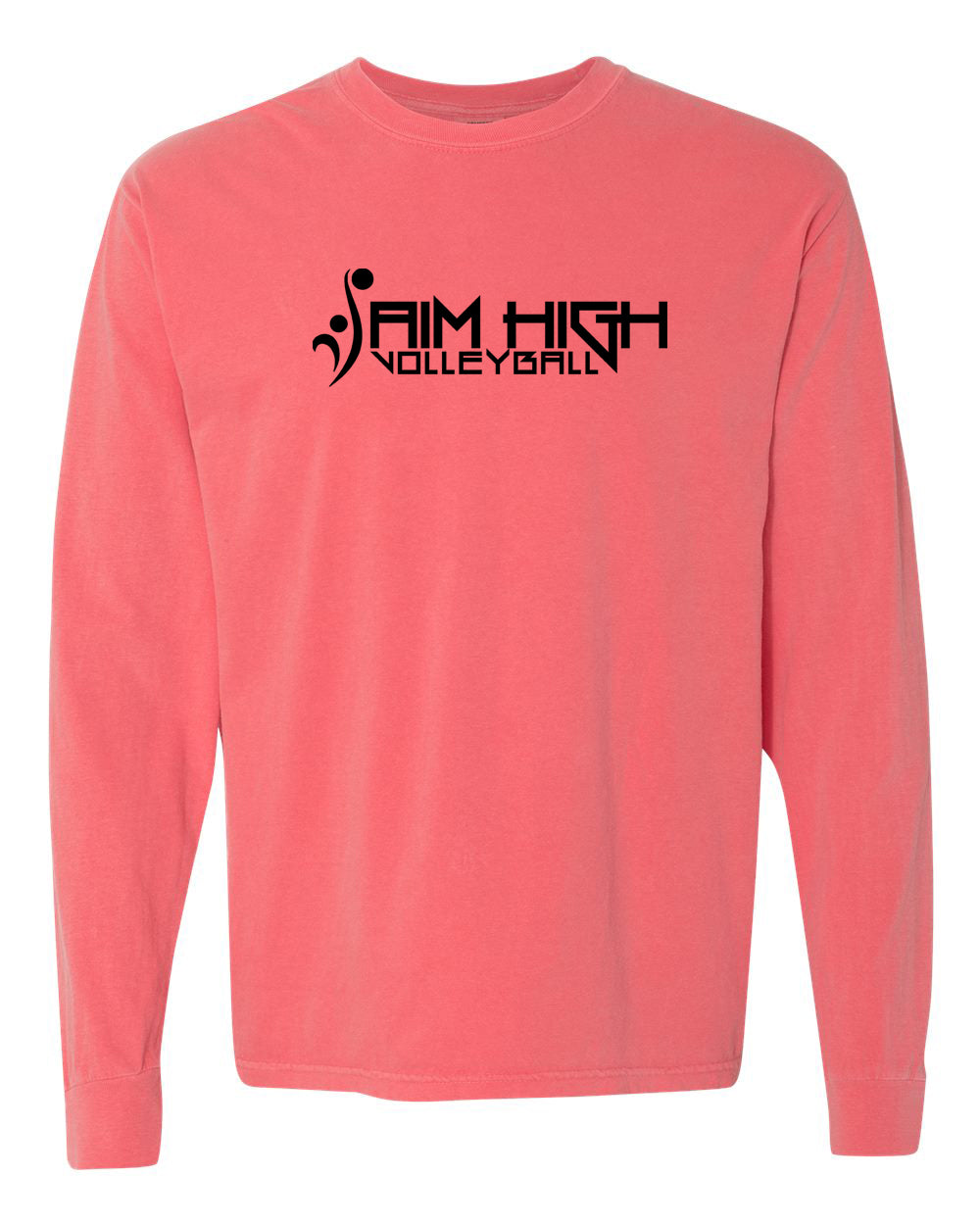 AIM HIGH VOLLEYBALL Comfort Colors Long Sleeve Tee Watermelon