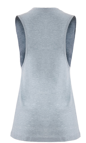 Women's Sleeveless Workout Tee "Champagne Diet"