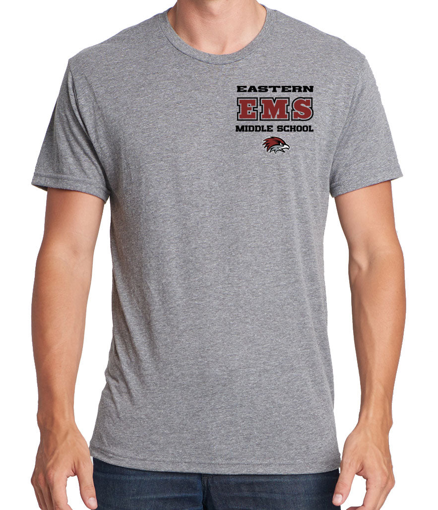 EMS LEFT CHEST Tri Blend Short Sleeve Tee (Available in Youth Sizes)