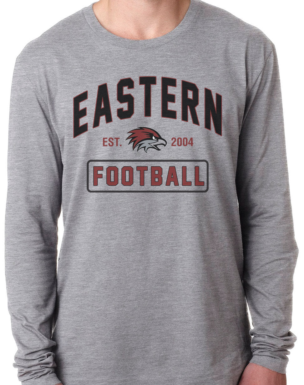 EASTERN FOOTBALL Long Sleeve Unisex Tri-Blend T-Shirt