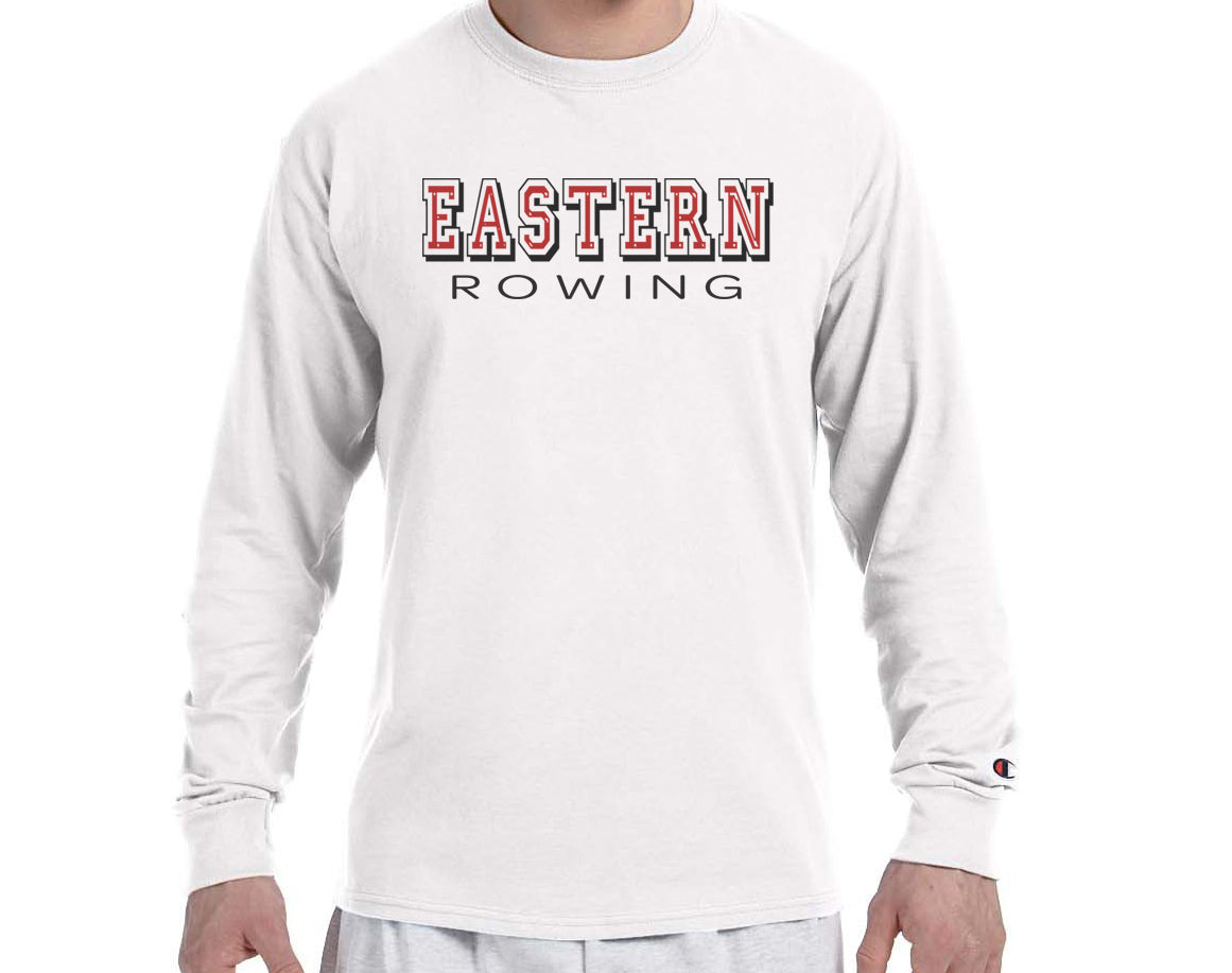 EASTERN ROWING Champion Brand Long Sleeve White