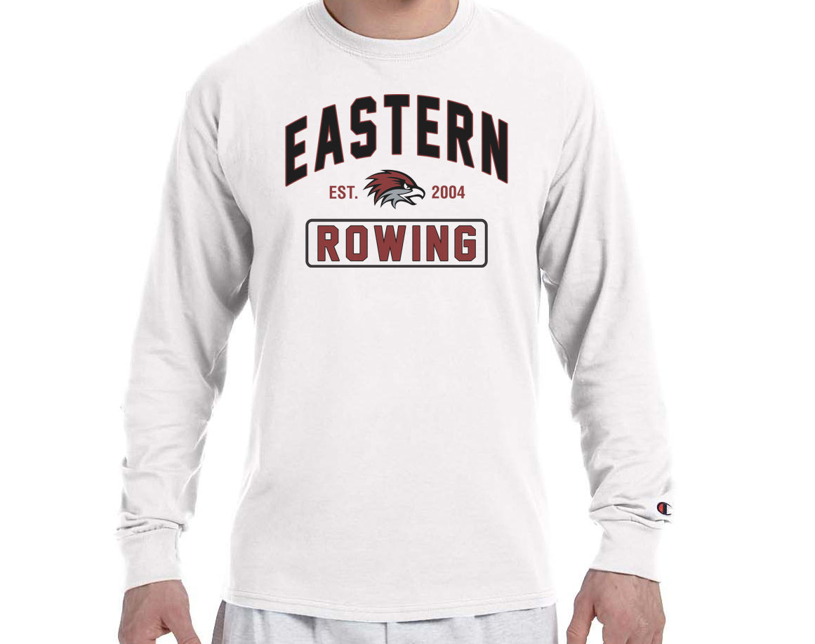 EASTERN ROWING Champion Brand Long Sleeve White