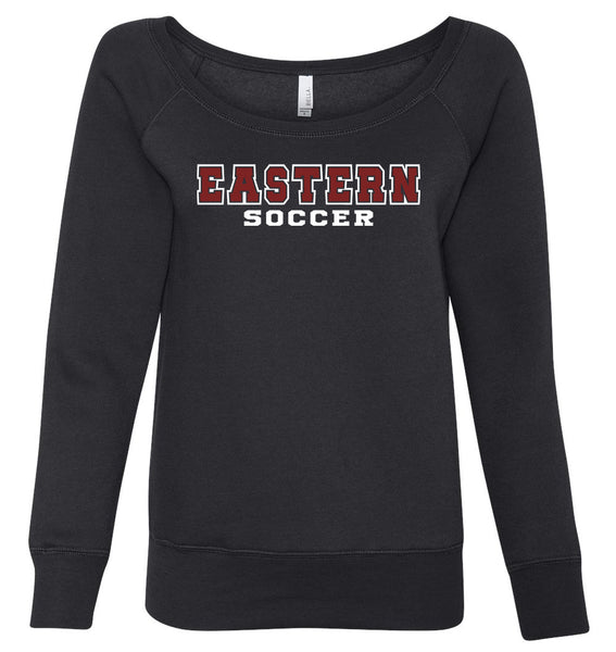 EASTERN SOCCER  Bella & Canvas Wide Neck Sweatshirt