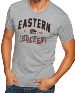 EASTERN SOCCER EST Men's Premium Short Sleeve Grey Tri-Blend Vintage