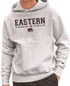 EASTERN TRACK & FIELD HAWK HEAD Reverse Weave Champion Hoodie Sweatshirt