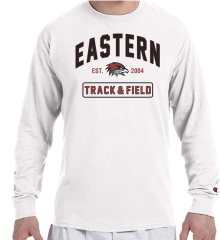 EASTERN TRACK EST Champion Brand Long Sleeve White