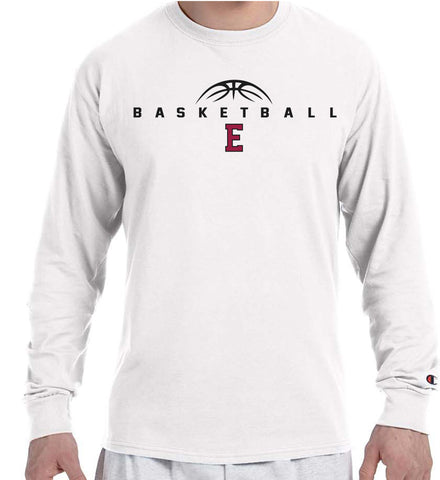 EASTERN BASKETBALL Champion Brand Long Sleeve White