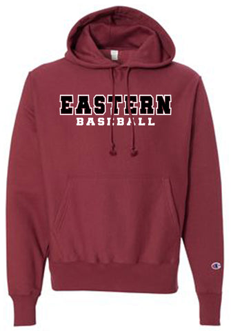 EASTERN BASEBALL  Reverse Weave Champion Hoodie Sweatshirt Crimson