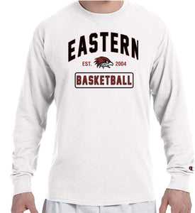 EASTERN BASKETBALL Champion Brand Long Sleeve White