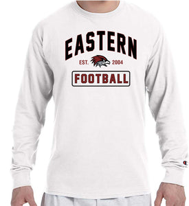 EASTERN FOOTBALL EST. Champion Brand Long Sleeve White