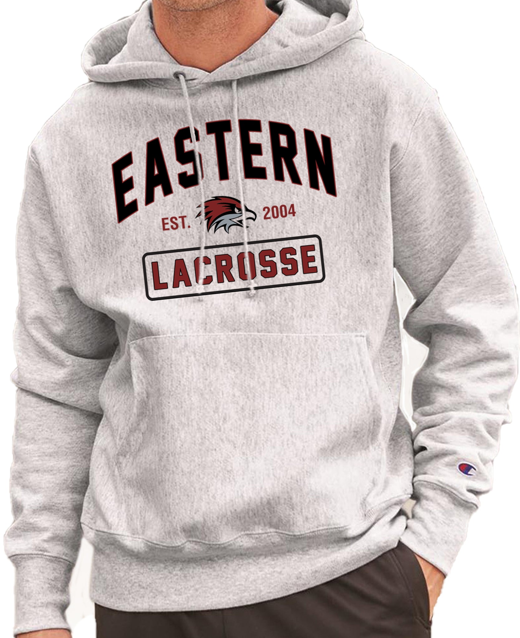 EASTERN LACROSSE EST  Reverse Weave Champion Hoodie Sweatshirt