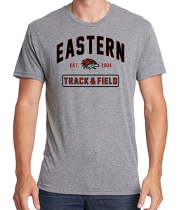 EASTERN TRACK EST Men's Premium Short Sleeve Tri-Blend