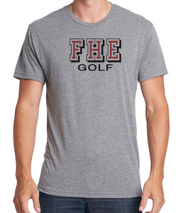 FHE GOLF Men's Premium Short Sleeve Tri-Blend