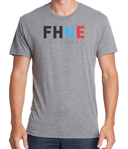 FHNE LACROSSE Men's Premium Short Sleeve Tri-Blend