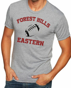 FOREST HILLS EASTERN FOOTBALL Men's Premium Short Sleeve Tri-Blend