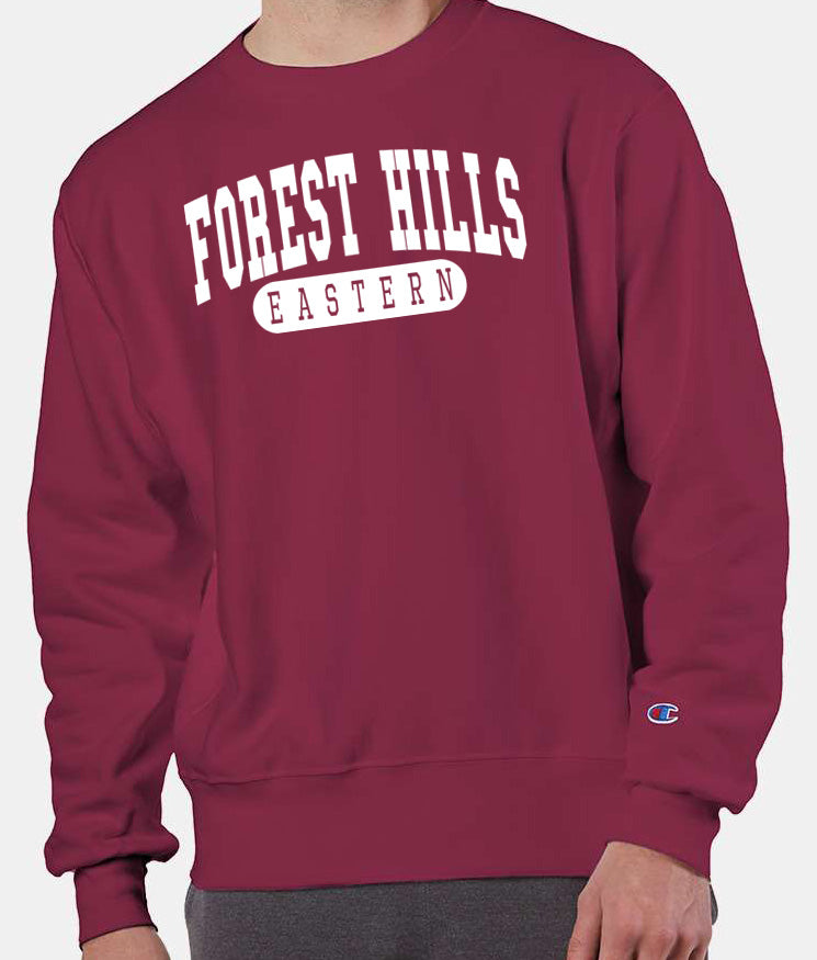 FOREST HILLS EASTERN Reverse Weave Champion Crewneck Sweatshirt