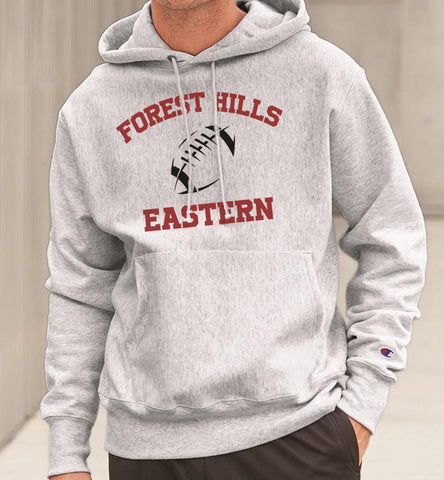 Forest Hills Eastern Football Reverse Weave Champion Hoodie Sweatshirt