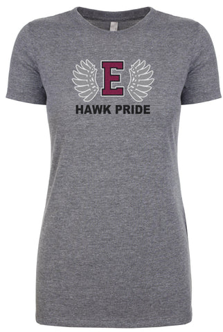 HAWKPRIDE women's tri-blend t-shirt