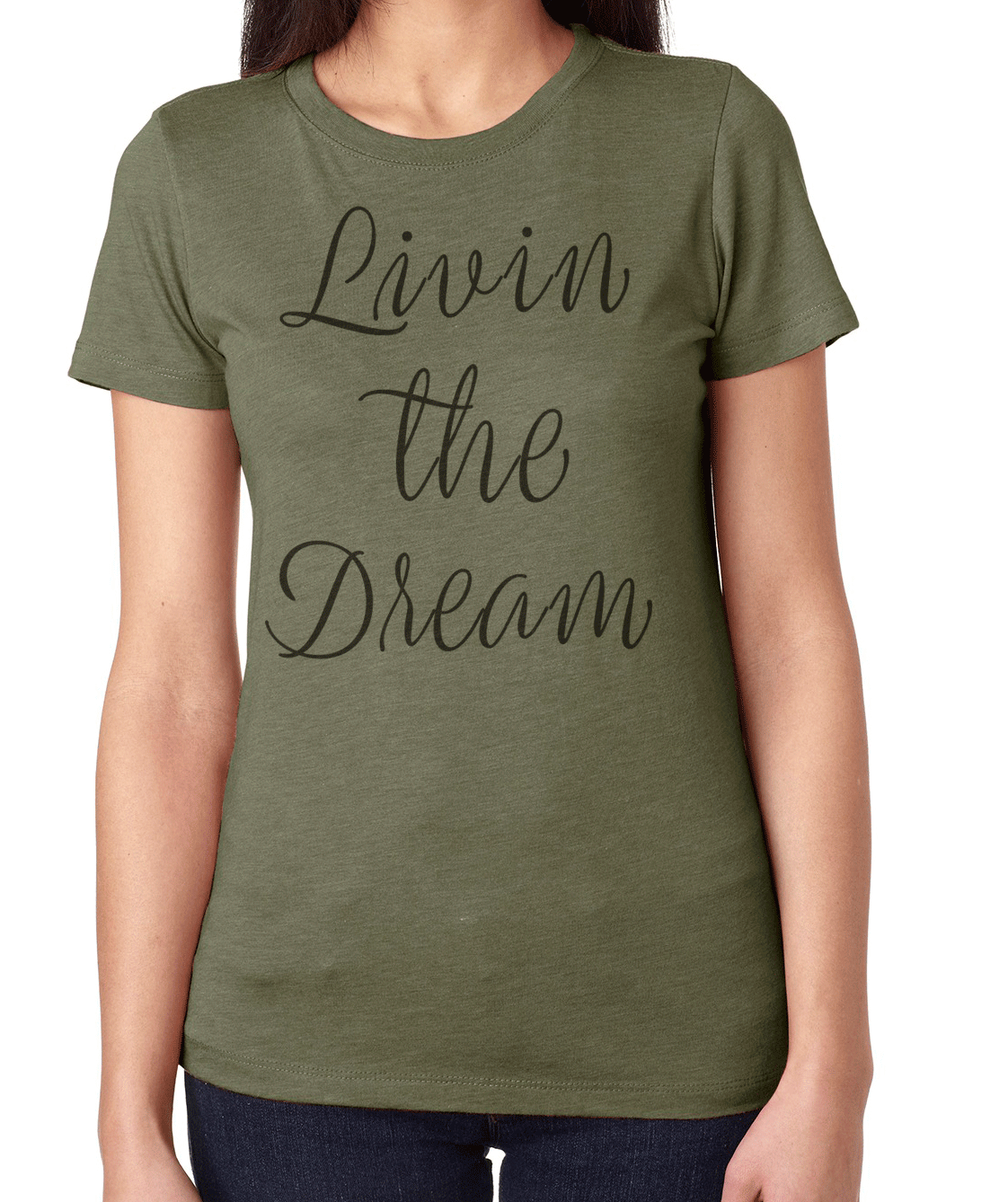 LIVIN THE DREAM Graphic Tee for Women