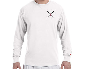 ROWING E OARS POCKET PRINT Champion Brand Long Sleeve White
