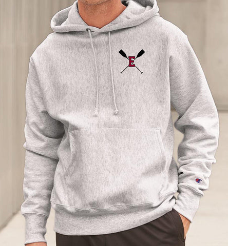 ROWING E OARS POCKET PRINT Champion Brand Reverse Weave Hoodie
