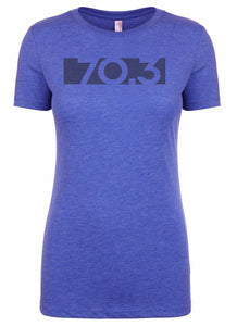 Woman's short sleeve triathlon tshirt "70.3" by Endurance Apparel